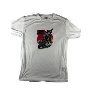 Vapor Apparel Gaming T-Shirt Large White "No Species Left Behind" Good Condition